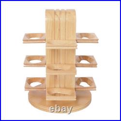 Handmade 360 Rotating Tobacco Pipe Stand Rack Display Holder for 12 Smoking Pipe