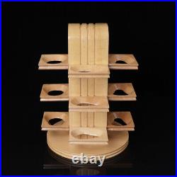 Handmade 360 Rotating Tobacco Pipe Stand Rack Display Holder for 12 Smoking Pipe