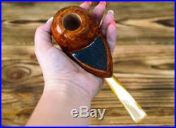 Handmade Briar Pipe Tobacco Smoking Wooden Freehand KAFpipe Collectible Gift MAN