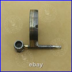 Handmade Damascus Steel smoking pipe and Ashtray cigar lover collectible set