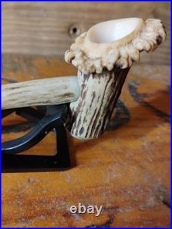 Handmade Deer Shed Smoking Pipe