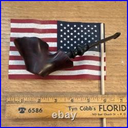 Handmade Freehand Dublin/Poker Tobacco Pipe Unique Shape Dark Finish Collectible