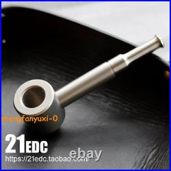 Handmade Frosted Titanium Alloy All Metal TA2 Tobacco Pipe Split Type Detachable