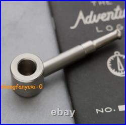 Handmade Frosted Titanium Alloy All Metal TA2 Tobacco Pipe Split Type Detachable
