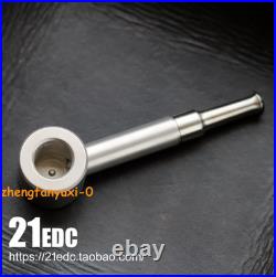Handmade Frosted Titanium Alloy All Metal TA2 Tobacco Pipe Split Type Detachable