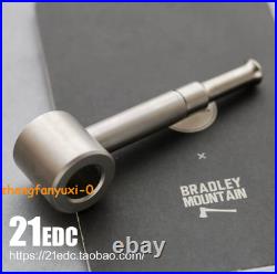 Handmade Frosted Titanium Alloy All Metal TA2 Tobacco Pipe Split Type Detachable