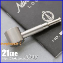 Handmade Frosted Titanium Alloy All Metal TA2 Tobacco Pipe Split Type Detachable