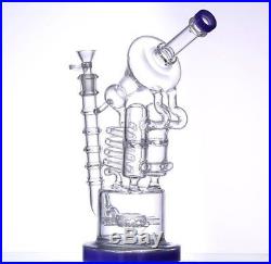 Handmade Grace glass bongs female joint oil rigs bubbler 30cm smoking pipe