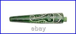 Handmade Green Stone Chillum Tobacco Hippie Smoking Pipe Christmas Gift