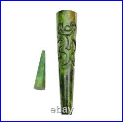 Handmade Green Stone Chillum Tobacco Hippie Smoking Pipe Gift for Thanksgiving