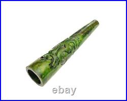 Handmade Green Stone Chillum Tobacco Hippie Smoking Pipe Gift for Thanksgiving