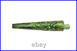 Handmade Green Stone Chillum Tobacco Hippie Smoking Pipe Gift for Thanksgiving