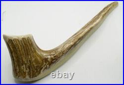 Handmade Smoking Pipe Stag Horn With Ceramic Insert