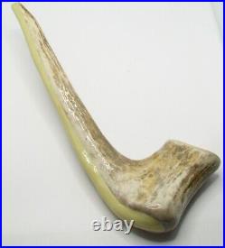 Handmade Smoking Pipe Stag Horn With Ceramic Insert
