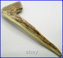 Handmade Smoking Pipe Stag Horn With Ceramic Insert