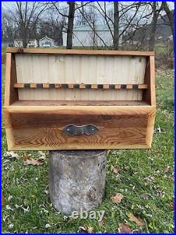 Handmade Tobacco Pipe Cabinet Holds 10 Pipes