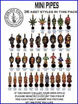 Handmade Tobacco Pipe Collectible Smoke functional Mini Collection LOT36