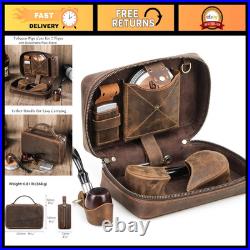 Handmade Tobacco Pipe Pouch with Stand Durable Pipe Case for Smokers