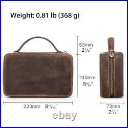Handmade Tobacco Pipe Pouch with Stand Durable Pipe Case for Smokers