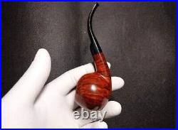 Handmade Tobacco Smoking Cigarette Pipe made of Rosewood and buffalo horn
