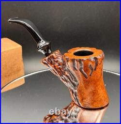 Handmade briar tobacco pipe
