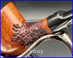 Handmade briar tobacco pipe