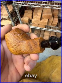 Handmade briar tobacco pipe