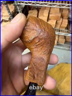 Handmade briar tobacco pipe
