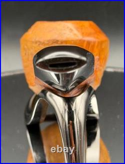 Handmade briar tobacco pipe