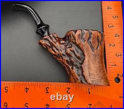 Handmade briar tobacco pipe