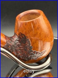 Handmade briar tobacco pipe (6mm Filter)