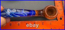 Handmade briar tobacco pipe (6mm Filter)