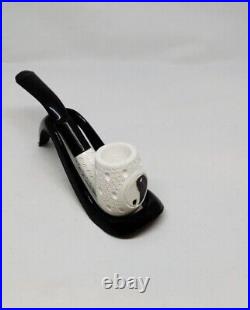 Handmade pipe smoking ying yang