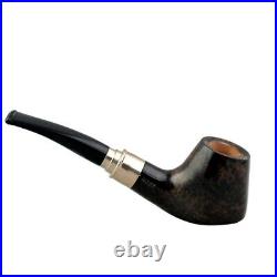 Handmade smooth briar tobacco smoking pipe (defective) made in Italy