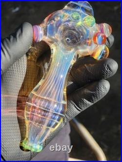 Heady Glass 5.55 Tobacco Smoking Handmade Fumed Pipe Art Glass