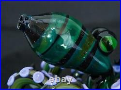 Heady Octopus Glass Smoking Pipe Unique Handblown Art Cool Green Pipe