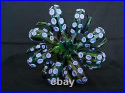 Heady Octopus Glass Smoking Pipe Unique Handblown Art Cool Green Pipe