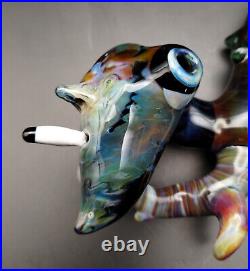 Heady Sherlock Pipe Smoking Wizard Handmade in USA Subconscious Design