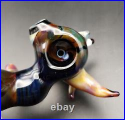 Heady Sherlock Pipe Smoking Wizard Handmade in USA Subconscious Design