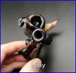 Heady Sherlock Pipe Smoking Wizard Handmade in USA Subconscious Design