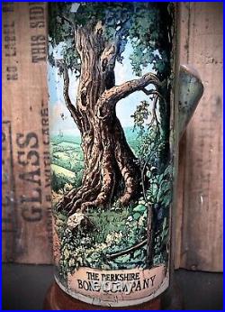 Heavy Duty Ceramic Bong Glass Water Pipe Smoking Bowl Woods Forest Trees Hills