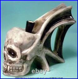 Hells Gate Demon Skull Water Hookah Bong Tobacco Pipe Ceramic Glass Rumph #1856