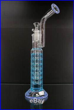 Hookah 11inch CP-04 Blue glycerin Water Pipe Glass Pipe Glass Smoking Pipe Glass