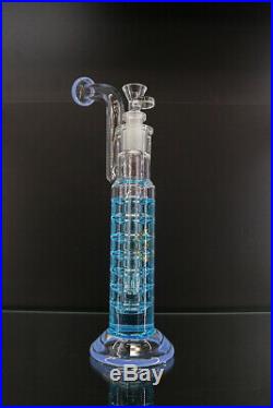 Hookah 11inch CP-04 Blue glycerin Water Pipe Glass Pipe Glass Smoking Pipe Glass