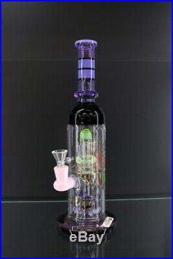 Hookah 12inch DD 004 Purple Water Pipe Heavy Glass Pipe Glass Smoking Pipe Glass