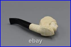 Indian Figure Smoking Pipe new-block Meerschaum Handmade W Case#1560