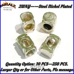 Inhale Metal parts for smoking pipes lamp parts connector 2 way Square arm back