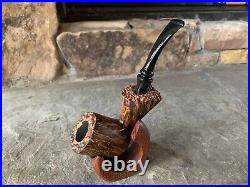 Italian Estates Mario Grandi Smooth Bent Billiard (Unsmoked) Tobacco Pipe