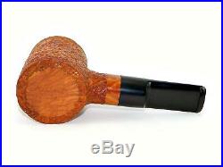 JAKE HACKERT 2014 Poker Rusticated Briar Tobacco Pipe Unsmoked NEW Made in USA