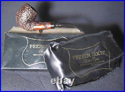J. M. Boswell Vintage Pipe with Preben Holm Fancy Sandblast Box with Preben H. Bag